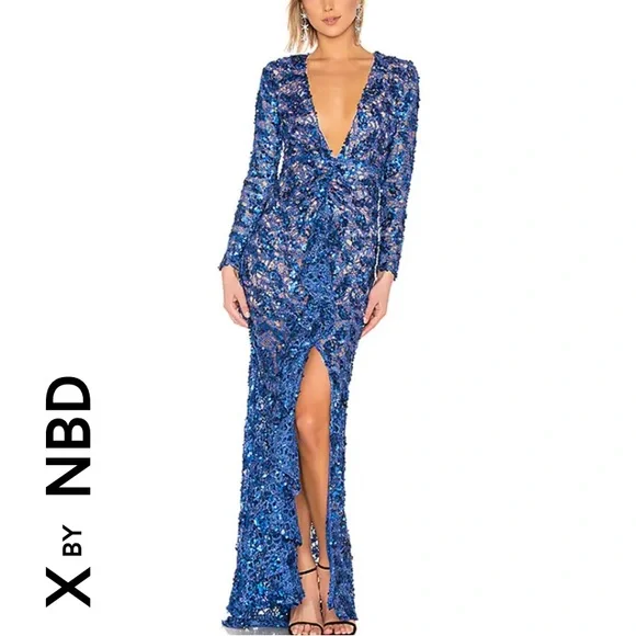 X by NBD Ice Melts Maxi in Electric Blue | Revolve - New - Picture 1 of 14